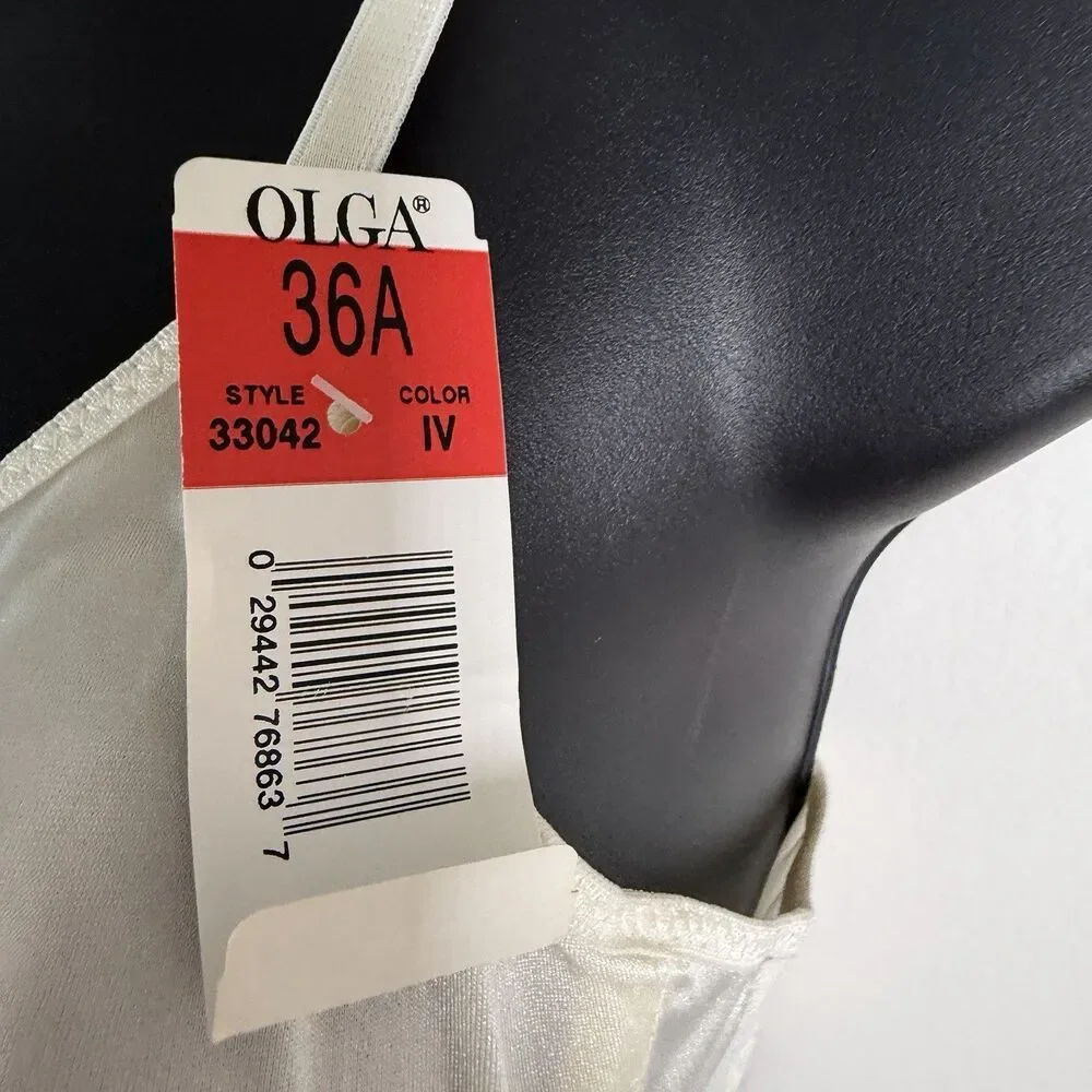 Olga New Simply Perfect Satin Nylon UnderWire Bra Women's  33042 Sz 36A Vintage